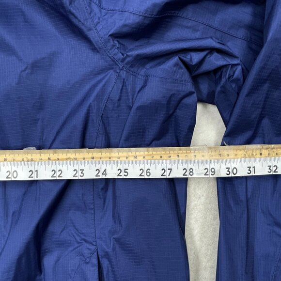 L.L. Bean Blue Waterproof Light Windbreaker Hooded Jacket Women's 3XL XXXL - Picture 8 of 15